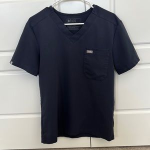 Figs Leon Slim Scrub Top Quiet Navy